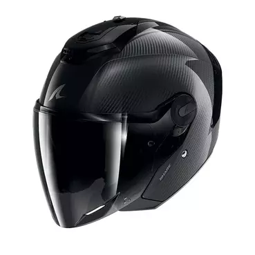 Shark Rs Jet Carbon Skin Мотошлем Black Черный