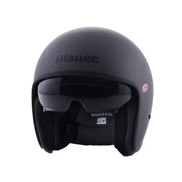 Blauer Pilot 1.1 06 Monochrome Мотошлем Titanium Matt Серый