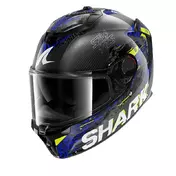 Shark Spartan Gt Pro Carbon Speed-vib Мотошлем Anthracite Blue Синий