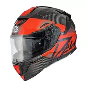 Premier Devil Carbon 22.06 Mn 2 Мотошлем Red Красный