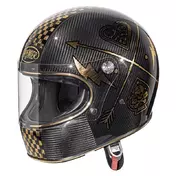 Premier Trophy Carbon Nx Gold Chromed 22.06 Мотошлем Черный