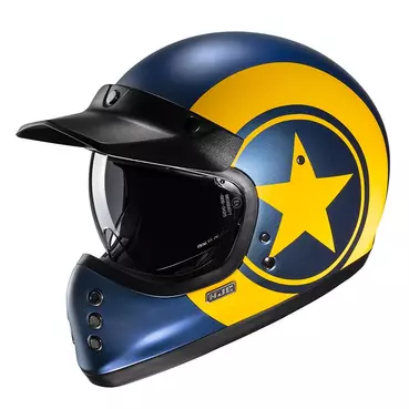 Hjc V60 Nyx Мотошлем Blue Yellow Синий