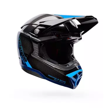 Bell Moto-10 Spherical Strike Мотошлем Blue Синий