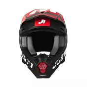 Just-1 J22 3k Carbon 2206 Adrenaline Мотошлем Red Красный