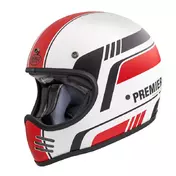 Premier Mx Bl8 Bm Мотошлем White Black Red Белый