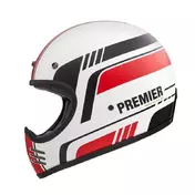 Premier Mx Bl8 Bm Мотошлем White Black Red Белый