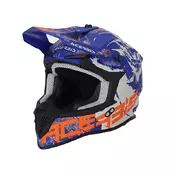Acerbis Linear 2206 Мотошлем Grey Blue Синий