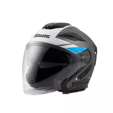 Blauer Jj-01 Мотошлем Titanium Matt Серый