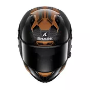 Shark Aeron Carbon Skin Мотошлем Black Brown Коричневый