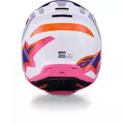 Alpinestars SM3 Heat Youth Motocross Enduro Мотошлем ECE06 White Purple Pink Gloss