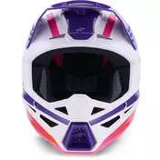 Alpinestars SM3 Heat Youth Motocross Enduro Мотошлем ECE06 White Purple Pink Gloss