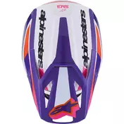 Alpinestars SM3 Heat Youth Motocross Enduro Мотошлем ECE06 White Purple Pink Gloss