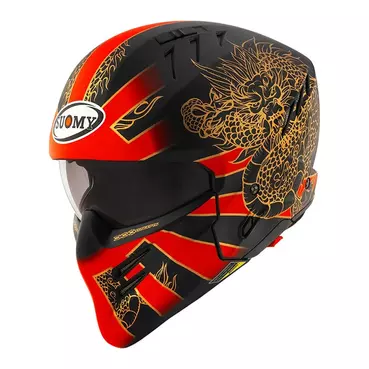 Suomy Armor Dragon Мотошлем Matt Red Красный