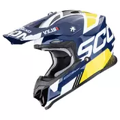 Scorpion Vx-16 Evo Air Analog Мотошлем Blue Yellow Синий