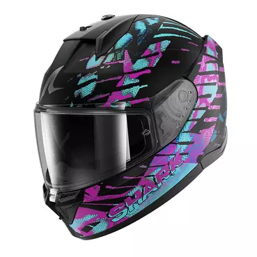 Shark D-skwal 3 Reptaia Mat Мотошлем Cameleon Black Черный