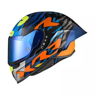 Nexx X.r3r Ziger Мотошлем Orange Blue Оранжевый
