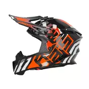 Acerbis Steel Carbon 2206 Мотошлем Black Orange Fluo Зеленый