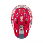 Alpinestars Sm7 2206 Beast Coast Мотошлем Красный