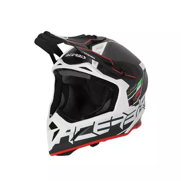 Acerbis Steel Carbon 2206 Мотошлем Black Red Красный