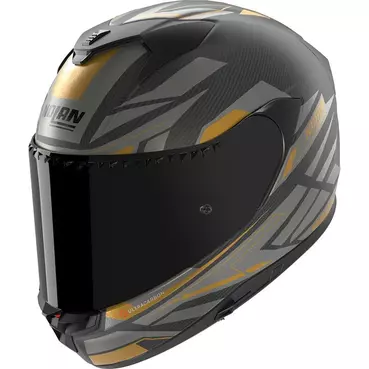 Nolan X-904 Ultra Carbon Rombo Мотошлем Gold Black Золотистый