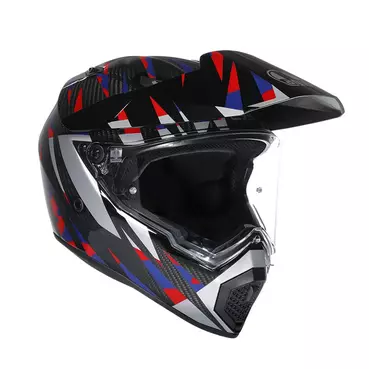 Agv Ax9 E2206 Carbon Steppa Мотошлем Red Blue Красный