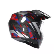 Agv Ax9 E2206 Carbon Steppa Мотошлем Red Blue Красный