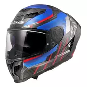 LS2 FF807 Dragon Trax integralhelm Красно-синий