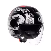 Agv Eteres E2206 History Мотошлем Black White Red Черный
