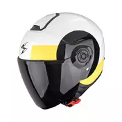Scorpion Exo City 2 Sheer Мотошлем White Black Yellow Желтый
