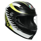 Agv K6 Rapid 46 Мотошлем Black Matt White Yellow Желтый