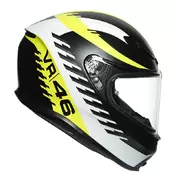 Agv K6 Rapid 46 Мотошлем Black Matt White Yellow Желтый