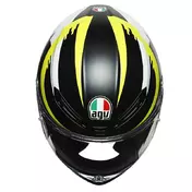 Agv K6 Rapid 46 Мотошлем Black Matt White Yellow Желтый