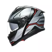 Agv K7 E2206 Jaeger Мотошлем Black Silver Серый