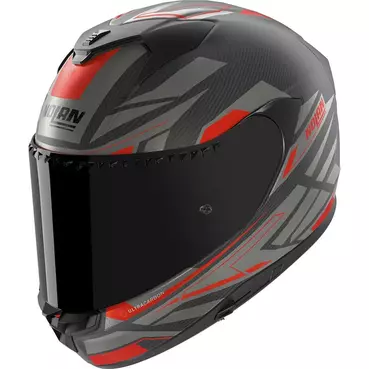 Nolan X-904 Ultra Carbon Rombo Мотошлем Red Black Красный