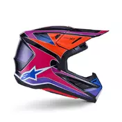 Alpinestars Sm7 Fuse Мотошлем Blue Purple Rose Фиолетовый