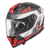 Premier Hyper Carbon 22.06 Tk 92 Мотошлем White Red Белый