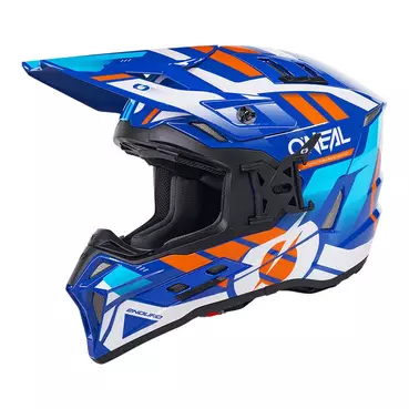 O Neal Ex-srs Dust Мотошлем Blue Orange Синий