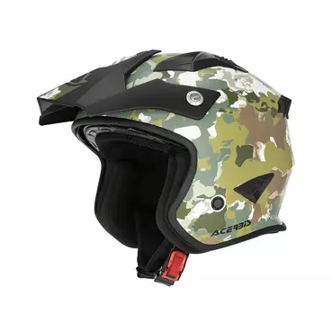 Acerbis Jet Aria 2206 Graphic Мотошлем Green Brown Зеленый