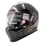 Simpson Venom 22.06 Logo St Мотошлем Black Glossy Черный