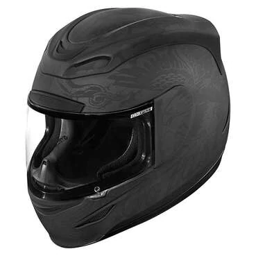 Icon Airmada Scrawl мотошлем черный