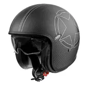 Premier Vintage Star Carbon Bm 22.06 Мотошлем Черный