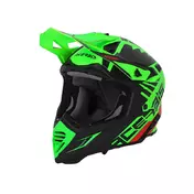 Acerbis X-track 2206 Мотошлем Green Fluo Black Зеленый