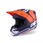 Alpinestars Sm7 2206 Core Мотошлем Orange White Matt Оранжевый