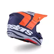 Alpinestars Sm7 2206 Core Мотошлем Orange White Matt Оранжевый