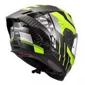Ls2 Ff807 Dragon Carbon Trax Мотошлем Yellow Желтый