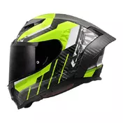 Ls2 Ff807 Dragon Carbon Trax Мотошлем Yellow Желтый
