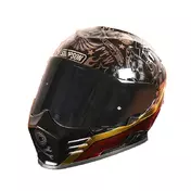 Simpson Venom 22.06 Tattoo Мотошлем Черный