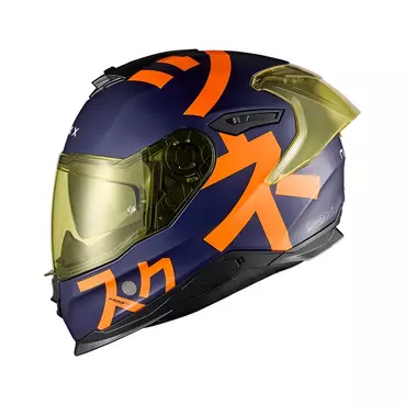 Nexx Y.100r Nippon Мотошлем Indigo Blue Оранжевый