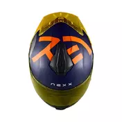 Nexx Y.100r Nippon Мотошлем Indigo Blue Оранжевый