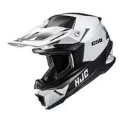 Hjc C50 Slide Мотошлем Black White Matt Белый